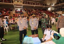 visit news streaming batamtv.com – Kapolda Kepri Tinjau Pelaksanaan Vaksinasi covid-19.