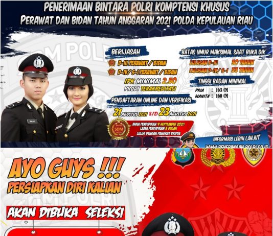 Polri Rekrut Bintara Berkompetensi Khusus Perawat dan Bidan