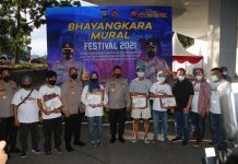 Bhayangkara Mural Festival 2021 Warnai Peringatan HUT Humas Polri Ke -70