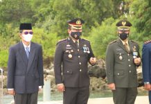 Upacara Hari Pahlawan di Mako Lanal Sengkuang