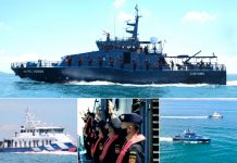 Pertemuan Laut Bea Cukai Dengan SPCG di Selat Singapura