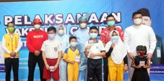 Wako HM Rudi Tinjau Vaksinasi Usia 6-11 Tahun