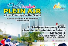 Kolcai Batam : Watercolor Plein Air, Live Painting on the Spot