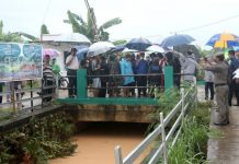 Wako Rudi Keliling Tinjau Titik Banjir