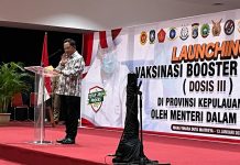 Kapolresta dan Kapolda Dampingi Mendagri Tinjau Vaksinasi Booster Covid-19