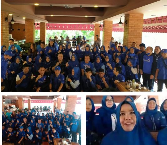 streaming news batamtv.com – Coffe Morning Hj Asnah Bersama PAC Dan Sayap Partai Demokrat Se-Kepri