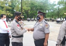 read news – Kapolresta Pimpin Upacara Kenaikan Pangkat Personil Polresta Barelang