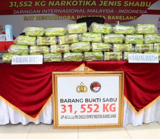 read news – Polisi Gagalkan Penyelundupan Sabu 31, 552 Kg