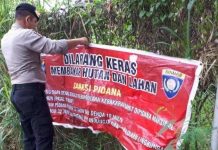 read news-Spanduk Imbauan Antisipasi Karhutla di Kawasan Batuampar Dipasang