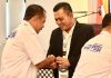 read news – Ansar Ahmad Siap Besarkan Asprov PSSI Kepri hingga 2022 – 2026 Gubernur Kepri, Ansar Ahmad (jas hitam) saat dikukuhkan sebagai Ketua Asprov PSSI Provinsi Kepri periode 2022-2026. sedangkan Kadispora Kepri, Muhammad Ikhsan .sebagai wakilnya, Jumat (14/10/2022) (Foto : aby,aqsa ra - batamtv.com)