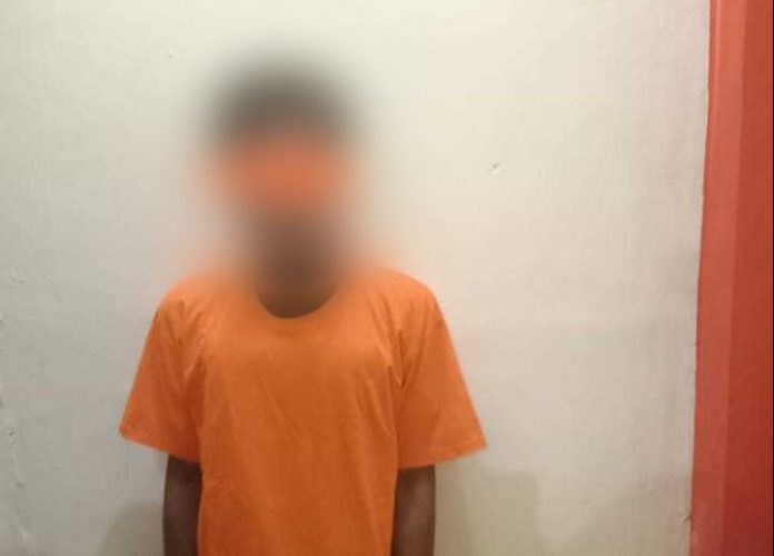 Seorang pemuda berinisial Pr diamankan  Unit Reskrim Polsek Batu Ampar. Kapolsek Batu Ampar Kompol Salahuddin, SIK Pr diamankan  Rabu (05/10/2022) atas laporan warga .