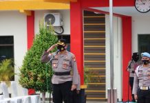 read news – Polisi siap Amankan Perhelatan Porprov Kepri di Bintan Waka Polres Bintan Kompol M Tahang, S.Ag ini digelar di lapangan apel Mapolres Bintan pada Sabtu (29/10/2022). (foto : dwi susilo - batamtv.com)