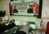 read news – Polisi dan Jurnalis di Batam Ikuti Donor Darah di Polda Kepri Seperti inilah suasana donor darah yang diikuti jajaran personil Polda Kepri dan jurnalis di Batam yang berlangsung Selasa (18/10/2022) . (F: muhammad amin-batamtv.com)
