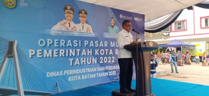 Setdako Batam, Jefridin saat membuka opas di Bengkong , Selasa (1/11/2022). (Foto : abyaqsa ra - batamtv.com)
