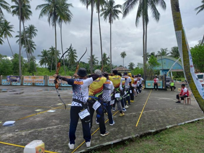 Para atlet Panahan  yang bermain pada Kamis (10/11/2022) di Venue Taman Kota Kampung Bugis Tanjung Uban, Bintan. (Foto : dwi susilo - batamtv.com )