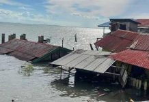 read news – Diterpa Angin Kencang, Rumah Warga di Tanjungpinang Roboh Kondisi rumah warga di Pulau Penyengat yang roboh akibat hempasan angin puting beliung, Minggu (20/11/2022) (Foto dwi susilo - batamtv.com)