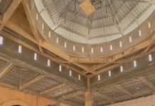 read news – Masjid Raja Hamidah Kabil, Marlin: Semoga Ramadhan Nanti Bisa Digunakan Ketua Tim Penggerak Pemberdayaan Kesejahteraan Keluarga (TP-PKK) Kota Batam ini, Marlin Agustina usai melihat progres masjid. Masjid ini kata Marlin akan ia beri nama Masjid Raja Hamidah, sesuai nama ibundanya. ( foto : muhammad amin - batamtv.com)