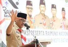 read news – Menuju Raiumuna Jakarta, Kawarcab Adakan Seleksi Diikuti 12 Kwaran se Batam Ketua Kwartir Cabang Gerakan Pramuka Kota Batam, Jefridin Hamid membuka secara langsung kegiatan Seleksi Peserta Raimuna Nasional XII Kwartir Cabang Kota Batam, di Kantor Dinas Kepemudaan dan Olahraga Kota Batam, pada Sabtu (11/3/2023). (Foto : abyaqsa ramadan - batamtv.com)
