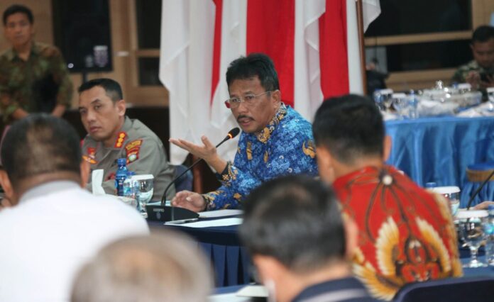 Walikota Batam mengadakan rapat mempersiapkan pelaksanaan ibadah selama Blan Suci Ramadan di Kantor Walikota Batam, Jumat (17/3/2023). (Foto : muhammad amin - batamtv.com)