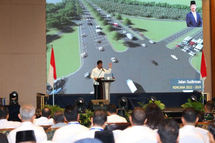 Walikota Batam, HM Rudi saat membuka Musrenbang Kota Batam , Senin (20/3/2023) ( Foto : muhammad amin - batamtv.com)