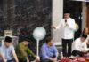 read news – Masjid Bertuah Patam Lestari jadi Tuan Rumah Safari Ramadan Setdako Batam Jefridin saat berada di Masjid Al Ikhlas, Perumahan Tiban Riau Bertuah 2, Kelurahan Patam Lestari, Kecamatan Sekupang yang dijadikan lokasi pelaksanaan Safari Ramadan Pemko Batam, Selasa (11/4/2023). (Foto : abyaqsa ramadan - batamtv.com)