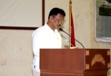 read news – Rapat Paripurna DPRD Kota Batam Beragenda: Walikota Batam Sampaikan LKPj Tahun 2022 Wali Kota Batam, Muhammad Rudi menyampaikan secara langsung Laporan Keterangan Pertanggungjawaban (LKPj) Wali Kota Batam Tahun 2022 pada sidang Paripurna di Gedung DPRD Batam.. (Foto : muhammad amin - batamtv.com)
