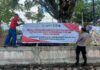 reda news – Spanduk Himbauan Pencegahan PMI Ilegal Dipasang di Tempat Keramaian Pemasangan spanduk di tempat tempat umum yang berisi himbauan pencegahan pengiriman PMI non prosedural ke luar negeri. (Foto : muhammad amin - batamtv.com)
