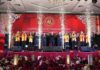read news – Prosesi Pelantikan Pengurus Yayasan Marga Zhang di Gelar di Golden Prawn Para pengurus yang dilantik sebagai Dewan Pengurus Yayasan Marga Zhang Batam Periode Ke-2 Masa Bakti 2023-2027. Pelantikan digelar di Golden Prawn Bengkong Laut, Sabtu (20/5/2023). (Foto : muhammad amin - batamtv.com)