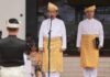 read news – Upacara Hari Jadi Pancasila Digelar di Dompak Tanjungpinang Gubernur Ansar saat menjadi inspektur pada upacara peringatan Hari Lahir Pancasila di Dompak, Kamis (1/6/2023). (Foto : dwi susilo - batamtv.com )