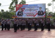 read news – Kapolres Bintan Ajak Bergotong-royong Banguna Peradaban dan Pertumbuhan Global Dalam Upacara Hari Lahirnya Pancasila, Kapolres mengajak untuk bergotong royong membangun peradaban dan pertumbuhan global. (Foto : abdi perdana - batamtv.com)