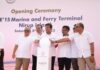 read news – Ketua DPRD Batam Nuryanto Resmikan Pelabuhan Pariwisata Ketua DPRD Batam Nuryanto, (Ketiga dari kanan) saat peresmian Terminal Khusus Pariwisata PT. Tritunas Sinar Benua dan One 15 Marina di Pulau Nirup, Batam pada Sabtu, 8 Juli 2023. (Foto : muhammad amin - batamtv.com)