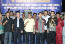 read news – Pelantikan Lembaga Pemberdayaan Masyarakat se Nongsa Pelantikan Pengurus Lembaga Pemberdayaan Masyarakat (LPM) periode 2023-2028 digelar. Pelantikan dilakukan terhadap Ketua Rukun Tetangga (RT), Rukun Warga (RW), Ketua Permata, Ketua Karang Taruna se-Kelurahan Batu Besar Kecamatan Nongsa di Kawasan MTC Batu Besar, Sabtu (22/07). (Foto : abdi perdana - batamtv.com