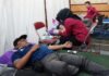 read news Donor Darah Digelar PT Timah di Karimun Terkumpul 88 kantong darah dalam kegiatan Bulan Bakti PT Timah Tbk yang dilaksanakan di Wisma Timah Kundur, Selasa (18/7/2023). (Foto : abdi perdana - batamtv.com)