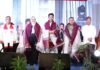 read news – Pelantikan Pengurus IKABSU Prov Kepri Digelar di Alun Alun SP Plaza Walikota Batam HM Rudi (tengah) saat hadir di Pelantikan Pengurus IKABSU Prov Kepri masa Bakti 2022-2027 digelar di Alun Alun SP Plaza Sagulung, Sabtu (27/8/2023) malam dan dihadiri Wakil Gubernur Kepri, Marlin Agustina Rudi. (Foto : abyaqsa ramadan - batamtv.com)