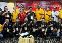read news – FOBI Kepri Secara Aklamasi Pilih Rizki Faisal Untuk Memimpin Rizki terpilih dalam Musyawarah Provinsi (Musprov) di Baverly Hotel Batam dengan mengusung tema Olahraga Barongsai Melaju, Berprestasi Kepri Maju pada Sabtu (19/8/2023) di Baverly Hotel Batam. (Foto : abyaqsa ramadan - batamtv.com)