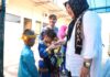 read news – Kompetensi dan Kualitas Guru PAUD Perlu Ditingkatkan Wakil Gubernur Kepri Marlin Agustina (berdiri di kanan) saat berada di TK Ester Batuaji, Kota Batam, Selasa (26/9) pagi. (Foto : abyaqsa ramadan - batamtv.com)