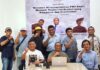 read news Ramai Mengisi Kuota Calon Ketua DK dan PWI Kepri Pemimpin Redaksi batamtoday.com dan J5newsroom.com yang akrab disapa Cak Iban foto bersama. (Foto: muhammad amin - batamtv.com)