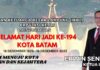 read news – Bergabung dengan Ribuan Peserta, Warga IKBL Kepri Ramaikan Pawai Budaya Hari Jadi Batam ke-194 Ketua Umum IKBL Kepri, Erwin Sentosa mengucapselamat Hari Jadi Kota Batam ke 194. (Foto : abyaqsa ramadan - batamtv.com)