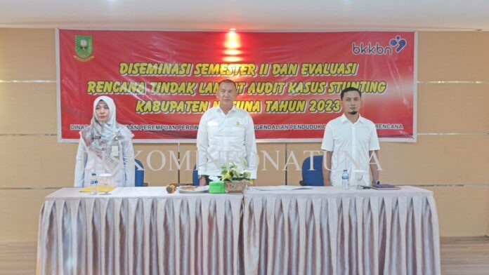 Wakil Bupati Natuna Rodhial Huda menyampaikan Audit Kasus Stunting kegiatan prioritas dalam aksi percepatan penurunan stunting. (Foto : dwi susilo - batamtv.com)