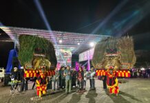 read new – Ketua Pawargo Batam Rina Safitri Harap Kesenian Reog Ponorogo Batam Madani Mendunia Imam Tohari mewaliki Walikota Batam HM Rudi menyampaikan selamat hari lahir ke 31 Pawargo batam Madani. (Foto : abyaqsa ramadan - batamtv.com)