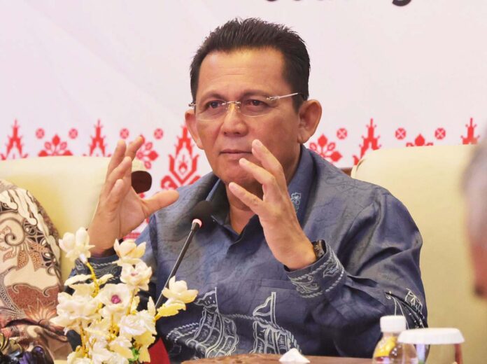 Gubernur Ansar menegaskan jika di Tahun 2024 ini penataan wilayah dan revitalisasi Kota Tanjungpinang distop terlebih dahulu mengingat anggaran yang difokuskan untuk penyelenggaraan Pilpres, Pilkada dan Pileg.  (Foto : abdi perdana - batamtv.coim)