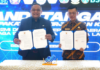 read news – Hasan Tandatangani MoU dan Perjanjian Kerjasama dengan Badan Perlindungan Pekerja Migran Indonesia Penjabat Wali Kota Tanjungpinang, Hasan,S.Sos (kanan) mengharapkan Penandatanganan Nota Kesepakatan dan Perjanjian Kerjasama dengan Badan Perlindungan Pekerja Migran Indonesia (BP2MI) ini dapat meningkatkan kolaborasi antara BP2MI dengan pemerintah kota Tanjungpinang dan semua stakeholder terkait agar para pekerja. (Foto : dwi susilo - batamtv.com)