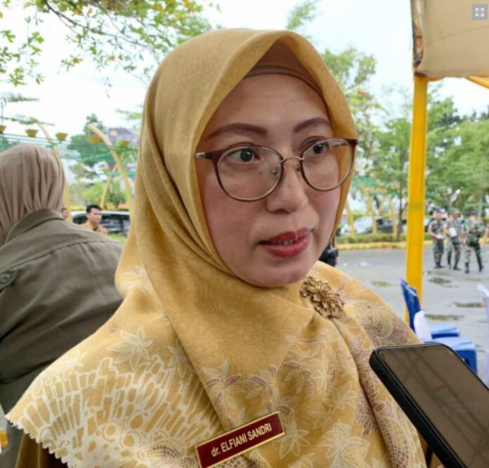 Kepala Dinas Kesehatan, Pengendalian Penduduk dan Keluarga Berencana Kota Tanjungpinang, dr. Elfiani Sandri, (Foto : dwi susilo - batamtv.com)