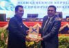 read news – LKPJ Kepala Daerah Provinsi Kepri Tahun 2023 Dilaporkan ke DPRD Gubernur Ansar (kiri) usai menyampaikan secara umum realisasi Anggaran Pendapatan dan Belanja Daerah (APBD) Tahun 2023. (Foto : dwi susilo - batamtv.com)
