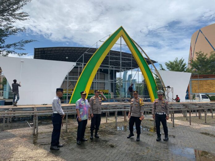 Jajarna Polres Bintan melakukan koordinasi pengamanan MTQH Bintan . (Foto ; abdi perdana - batamtv.com)