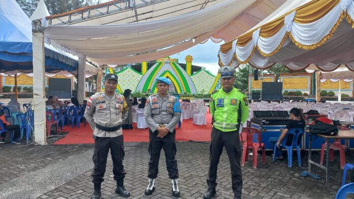 . (Foto: abdi perdana - batamtv.com) Rangkai pengamanan yang dilakukan oleh Polres Bintan yaitu semenjak dilakukannya Pawai Ta’aruf, Pembukaan, hingga pelaksanaan lomba MTQH yang dilakukan dibeberapa tempat. (Foto: abdi perdana - batamtv.com)