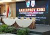 read news- Persiapan menuju PON Aceh Sumut, KONI Kepri Gelar Rakerprov Ketua Umum KONI Kepri Usep RS saat memberikan sambutan dalam Rakerprov KONI Kepri 2024. (Foto : muhammad amin - batamtv.com)