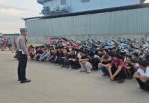 Polisi Bubarkan Balap Liar di Bengkong, 40 Motor Diamankan