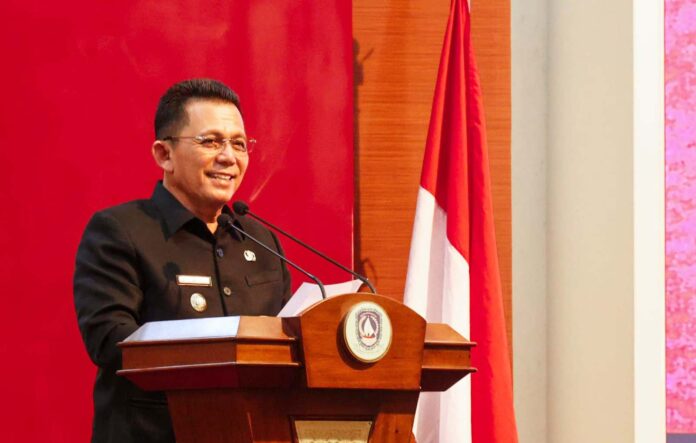 Pemprov Kepri raih Laporan Keuangan WTP, Gubernur Ansar Ahmad menyampaikan rasa syukur dan menerima hasil pemeriksaan atas Laporan Keuangan Pemerintah Daerah Tahun 2023 sebagai bahan untuk instrospeksi Pemprov Kepri. (Foto : dwi susilo - batamtv.com)