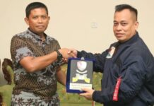 Perkuat Sinergisitas, Danlanud Kunjungi Pemkab Lingga